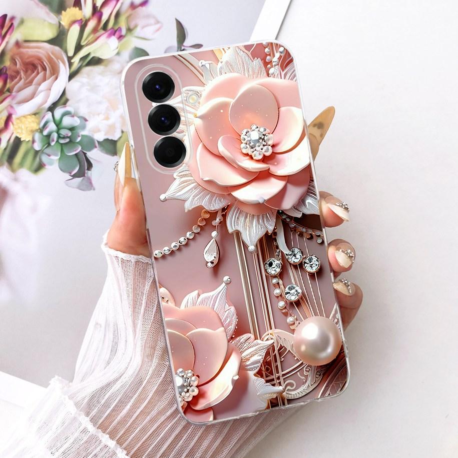 Case For Samsung Galaxy A37 5G Cover SM-A376B Popular Flower Soft Slim Silicone Cover For Samsung A57 A17 2025 A576B A176B Funda