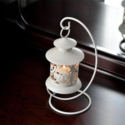 Hanging Bird Cage Candlestick Wrought Iron Hollow Lantern Candlestick Home Room Decoration Freestanding Lantern