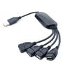 USB USB USB Hub with 20cm USB USB Mode Compatible Hub, 2.0 Compatible, 4-Port Cable, 2.0/1.1 Compatible, 2.0 High-Speed [Used]