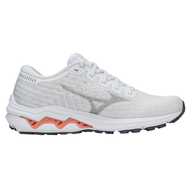 Mizuno Women's Wave Inspire 17 Waveknit 'White Papaya' Women's Sneakers J1GD211333
