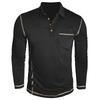 Autumn New Arrivals Men's Long-Sleeved Collared T-Shirt Men's Shirt Top