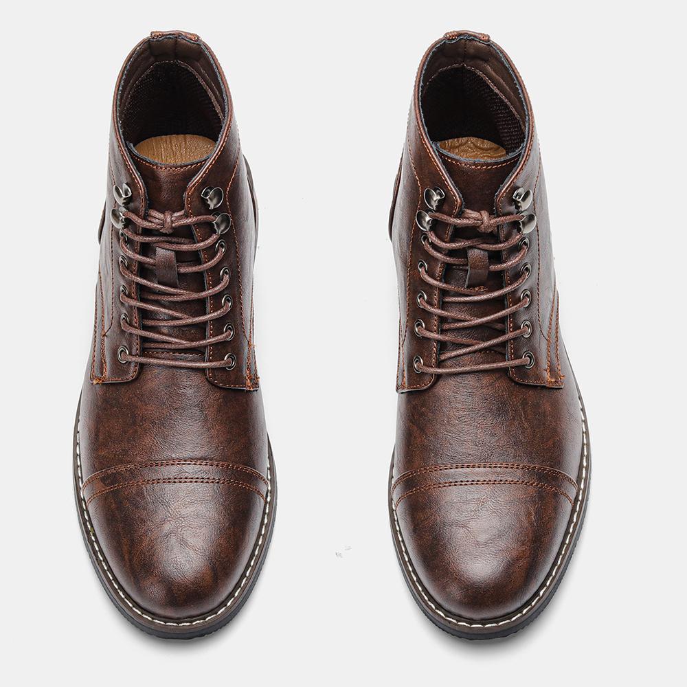 Classical Men Boots  Fashion Comfortable Spring Leather Ankle Boots