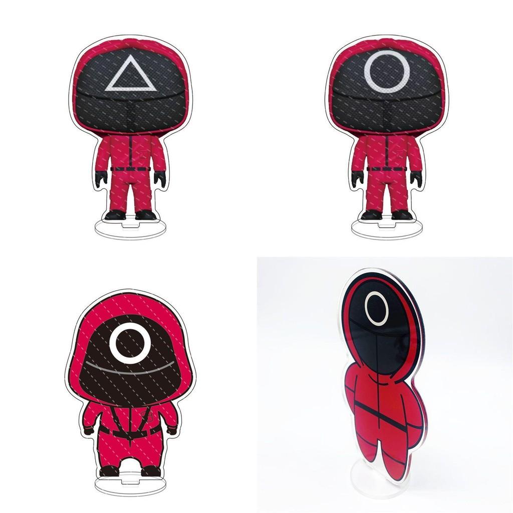 Stunning Squid Game Red Guard Worker Staff Acrylic Stand For Home Decor