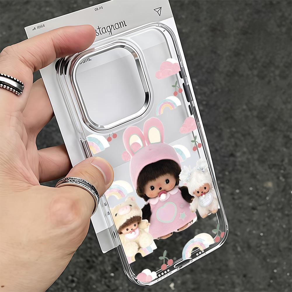Ins Cute M-Monchhichis Phone Case for Samsung Galaxy A57 A56 A36 A26 A06 A55 A35 A16 A54 A34 A25 A24 A05 A73 A53 A33 4G 5G