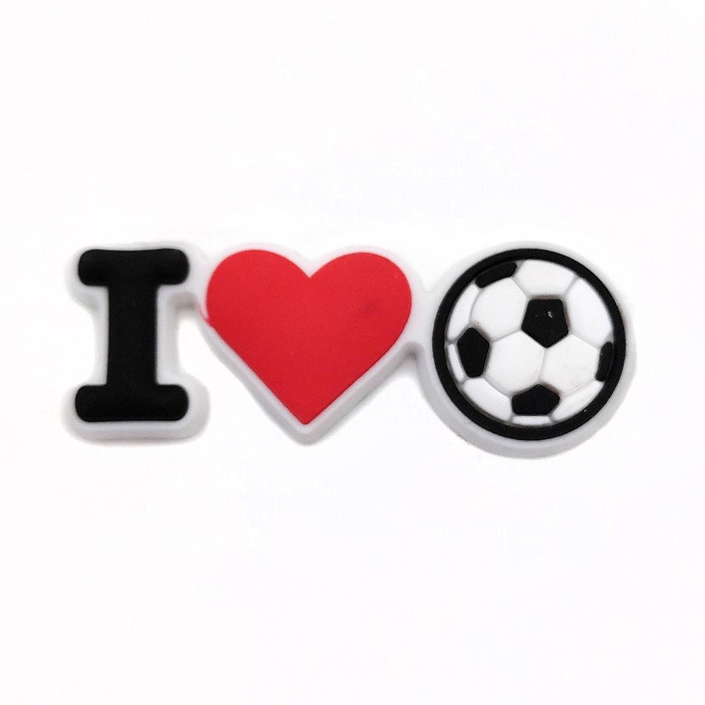 Football Crocs Charms - Soft PVC Shoe Decorations & Accessories