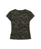 HOODHOOD Stern Logo Camo Henley-Kragen Kurzarm T-Shirt Khaki