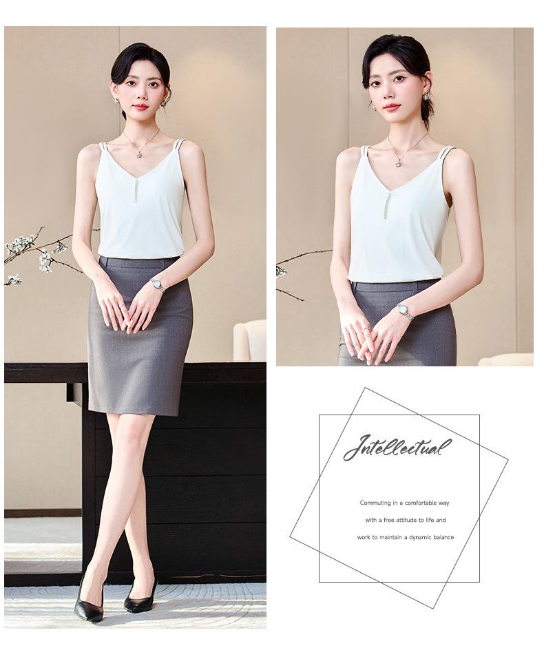 Women's Mid-Sleeve Professional Two-Piece Set for Spring/Summer/Autumn