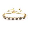 Elegant 4mm Zircon Women's Adjustable Stainless Steel Bracelet
