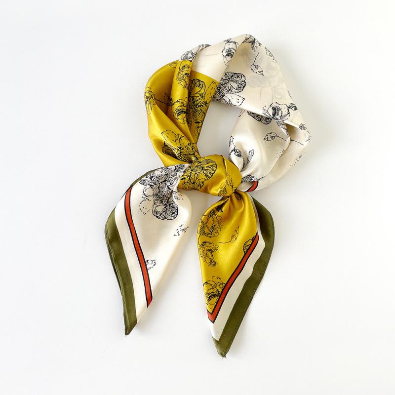 

Print Scarf Square Scarf Women s Color Block Geometric Natural Floral Pattern Chiffon Scarf Professional Decorative Scarf 70*70