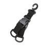 Tactical Nylon Webbing Backpack Hook Multifunctional Carabiner D-Shaped Keychain Double-split quick release hanging Buckle