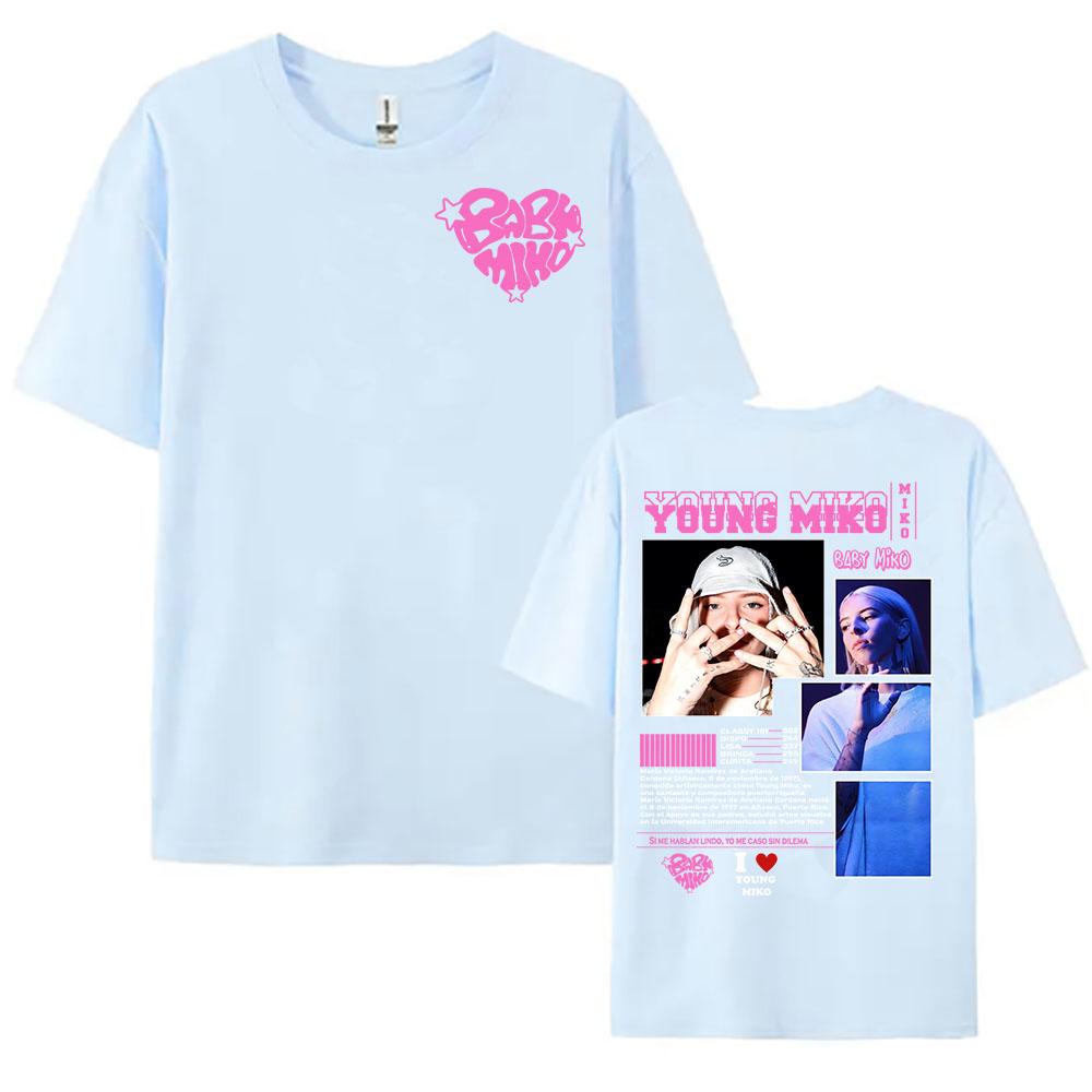 WASSUP Single NEW Tshirt Young Miko Singer Printing Tshirts Cotton Round Neck Female T Shirt Casual Women Unisex Clothing Tee