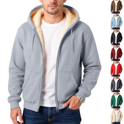 Ανδρική Φλις Επένδυση, Ζεστό, Ευέλικτο, Καθημερινό, Πάχος Φούτερ Μπουφάν με Κουκούλα