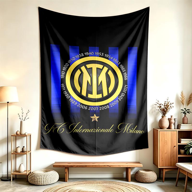 FC Internazionale Milano (41) Tapiserie Vhodná Pro Dekoraci Domů Kolejí A Ložnic Měkká Na Dotek A Perfektní Dárek Pro Přátele A Rodinu
