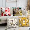 Manga Anime T-Turbo Granny Cat Cushion Cover For Pillow Printing Sofa Decoration Home Car Room Coffee Office Nordic Simplicity