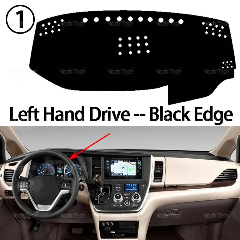 

Для Toyota Sienna 2015-2021 Авто Накладка на приборную панель Коврик на панель Накладка на приборную панель Ковер Dashmat Защитные коврики от УФ-лучей Левый руль Правый руль