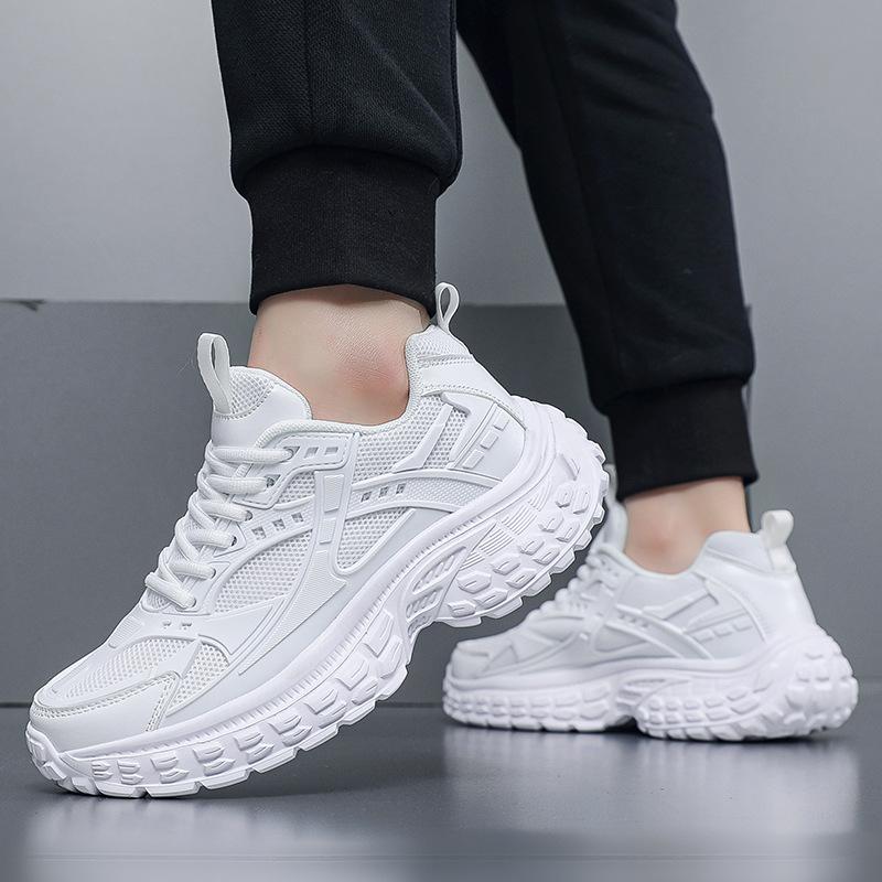 2025 Foreign Trade Large Size 48 Mesh Breathable New Sports Shoes Casual Men Lightweight Running Heightening Dad Shoes Tide