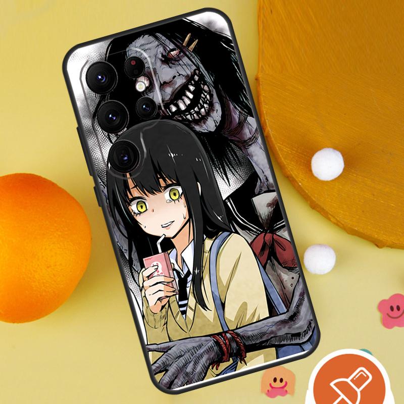 Horror Manga Style Phone Case For Samsung Galaxy S25 Ultra S24 S22 S21 Ultra S9 S10 S20 Plus S23 FE Funda Cover