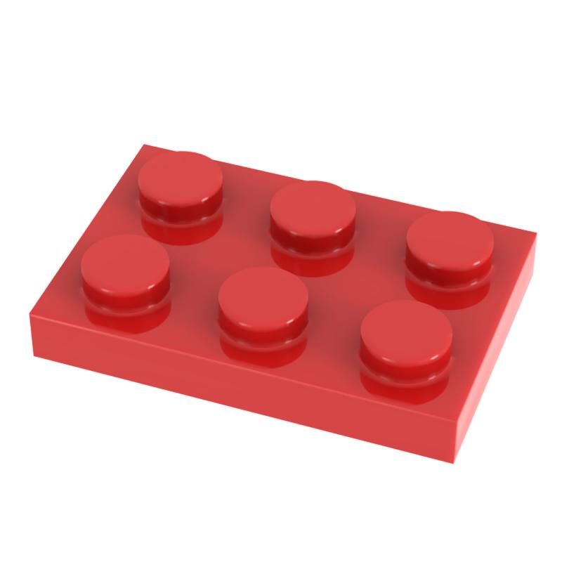 [Funbrick] 50pcs Board 2X3 3021 Works With featuring Famous Construction Brick Classic Construction Blcok Playthings MOC DIY