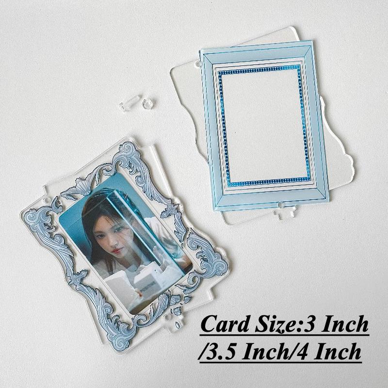 Double-sided Irregular Acrylic Photo Frames for Girls Room Decor Original Design 3 Inch Kpop Idol Card Sleeves Wholesales 2025