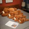 50cm-120cm Lying Bear Plush Toys Soft Sleep Pillow Cartoon Animal Bear Stuffed Doll Classic Birthday Gifts