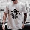 The Groom's Crew Y2k Tops Single Farewell Bachelor Stag Party Streetwear Team Groom Squad Best Man T Shirt Friends Wedding Tees