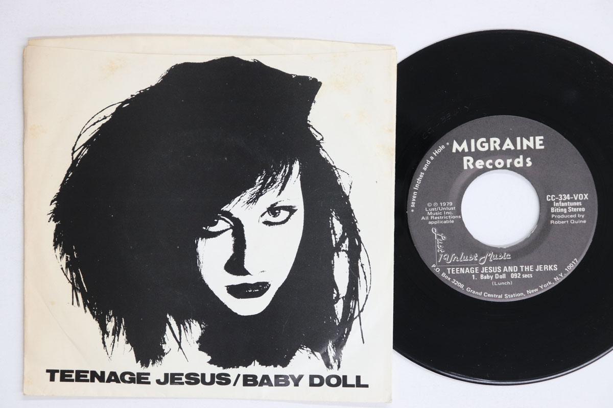 7-дюймовая пластинка TEENAGE JESUS THE JERKS Baby Doll Freud In Flop Race Mi CC334 MIGRAINE 1979 US Rock Б/у