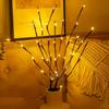 20LED Artificial Tree Branches Lights Battery Powered Fake Branches Lamp for Desktop Nordic Wedding Valentine's Day Decorative
