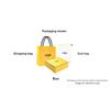 Fendi graphy Gold-Plated Detachable Thin Chain Shoulder Strap FF Pattern Calfskin Wallet Women wallet Dark-Blue 8BS076ASU0F1PQK