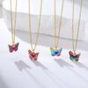 Teamer Colorful Butterfly Necklace For Women Girls Gold Color Stainless Steel Birthday Fashion Jewelry Gift Wholesale 2026 New