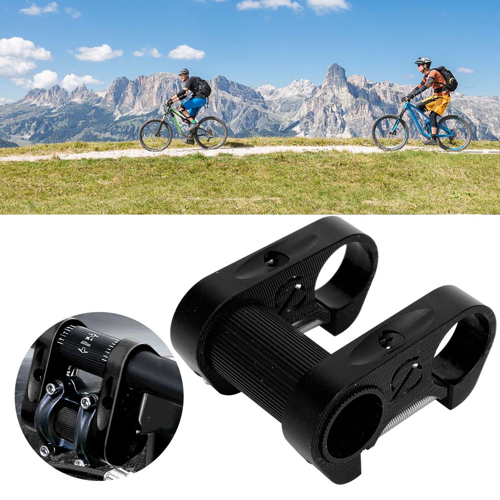 Folding Bike Handlebar 25.4MM Stem Aluminum Alloy Hollow SP8 Modified Double StemBlack