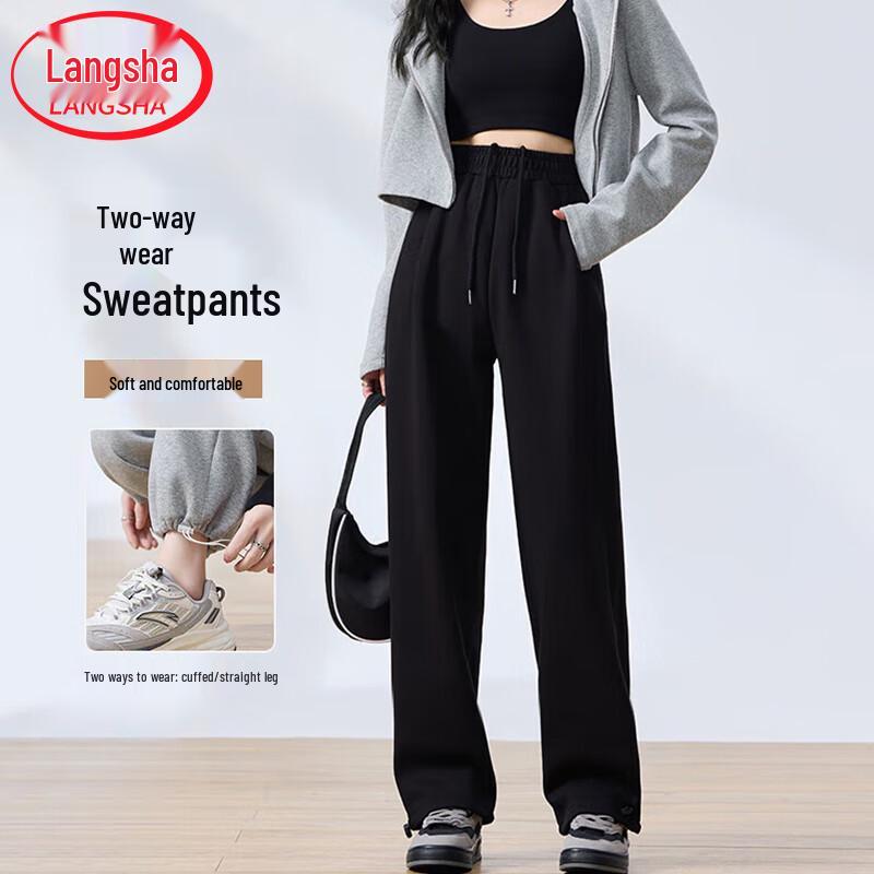 Langsha Women's Loose Cuffed Jogger Sweatpants