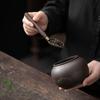 High-end Purple Pottery Tea Ceremony Six Gentlemen  Hand Carving Pottery Blackwood Solid  Kung Fu Tea Set Accessorie