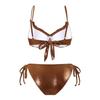 Chic European & American Style Tie-Up Bikini with Gauze Skirt