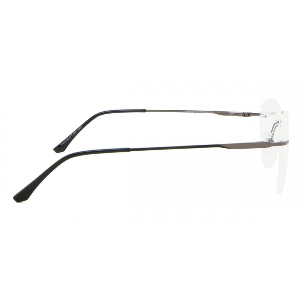 Rimless Oval Gunmetal Smartbuy Collection Harlem Wm6509 C3 Fashion Unisex Eyeglasses