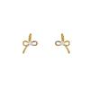 Pearl Bow Ballet Ear Cuffs: Elegant, Retro-Inspired Earrings for Women