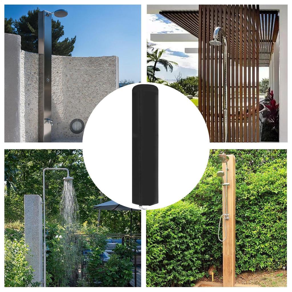 Venkovní solární sprcha Ochranný kryt 26,3x86,6 palce Vodotěsný chránič 420D Oxford Tkanina Vodotěsný kryt proti prachu Pro