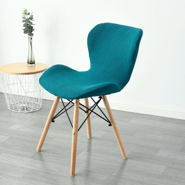 1 /2 /4 /6pcs Curved Butterfly Chair Cover Spandex Dining Stool Chair Slipcover Funda Silla Asiento Stretch Washable Seat Covers