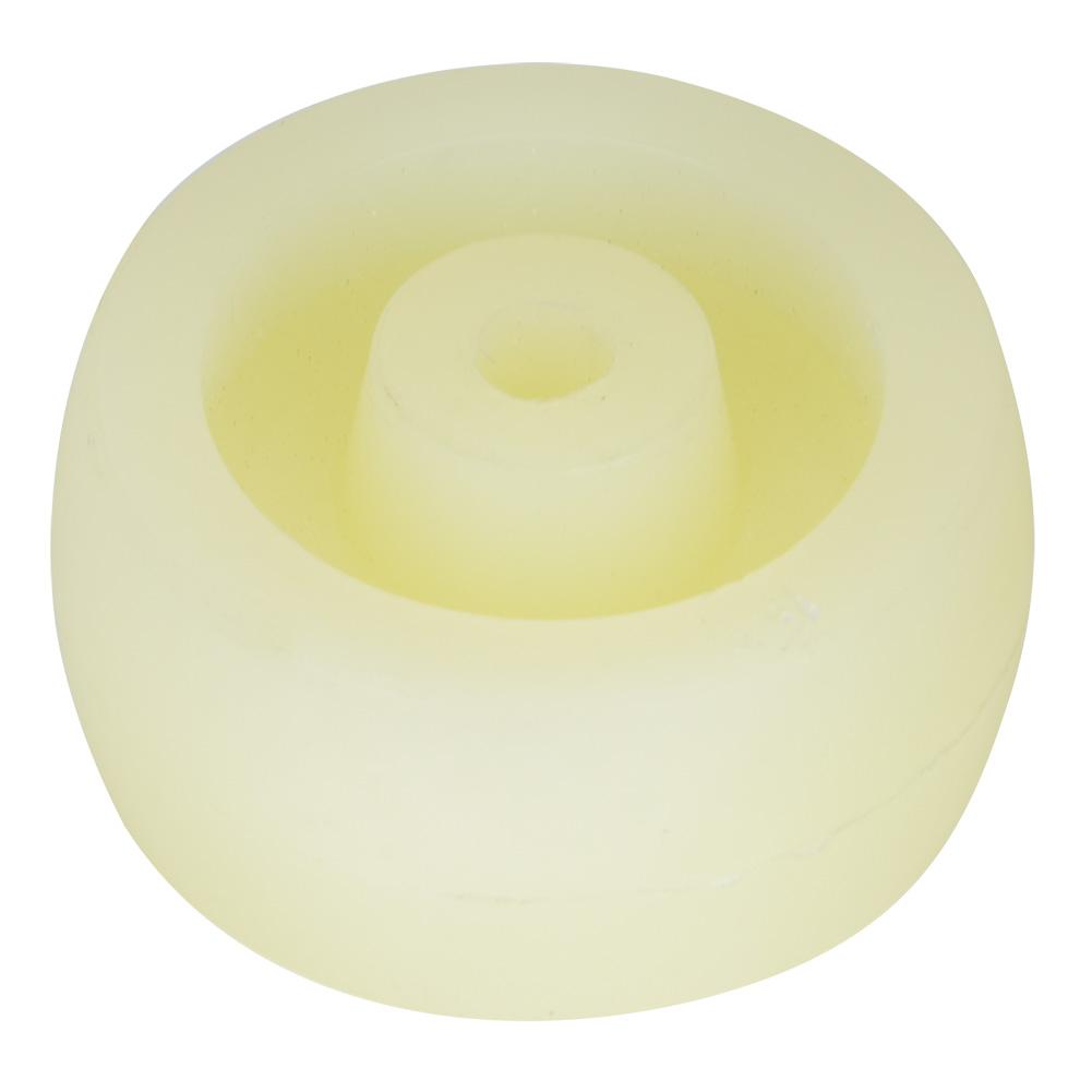 

10 шт. Белое нейлоновое колесо 2,5 дюйма Нейлоновый круглый шкив Ролик 25 кг Максимальная нагрузка