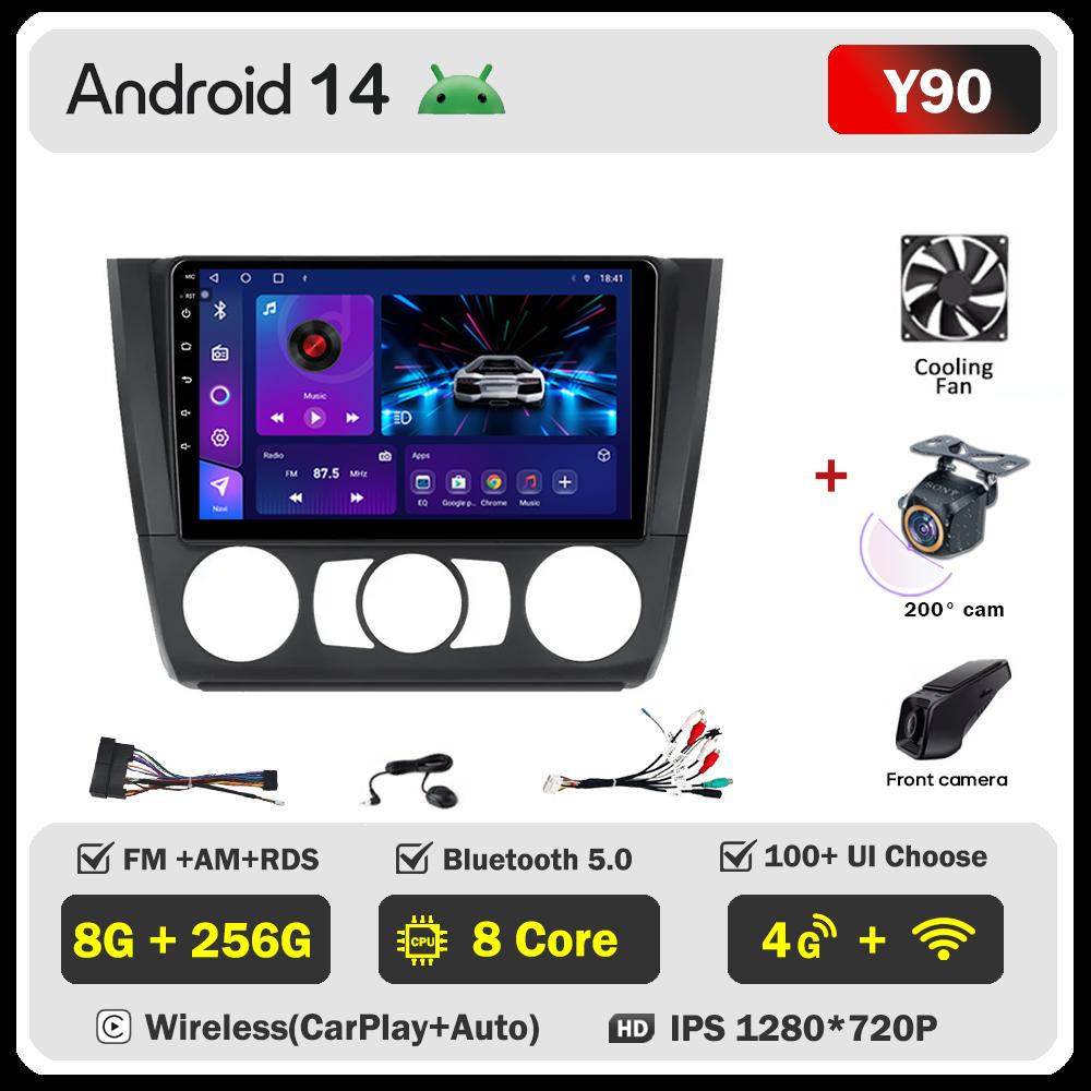 For BMW 1 Series E81 E82 E87 E88 AT 2004-2011Car Radio Player Car Carplay Screen Autoradio Mirror Link Car Intelligent System 4G