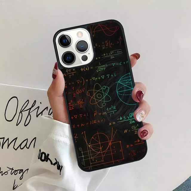 Science Math Physics Formulas Phone Case Cover For iPhone 17 Air 15 16 Pro Max 14 13 12 11 Pro Max Plus Coque