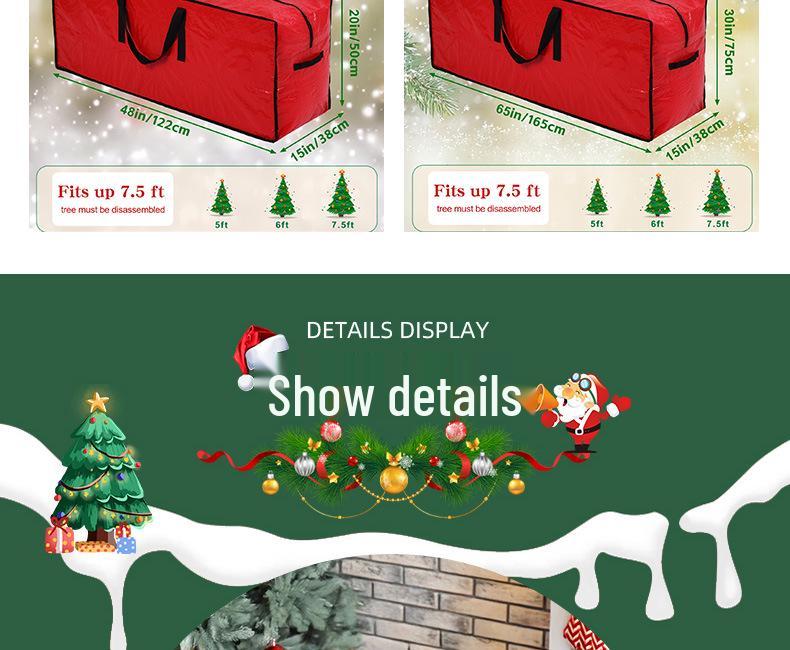 Waterproof & Moisture-Proof Christmas Tree Storage Bag for 7-9ft Artificial Trees