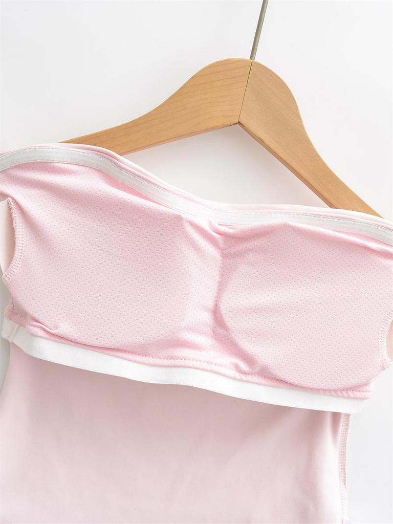 Spicy Girl Off-the-Shoulder Padded Bandeau Top: Slim Fit, Sleeveless Summer Vest