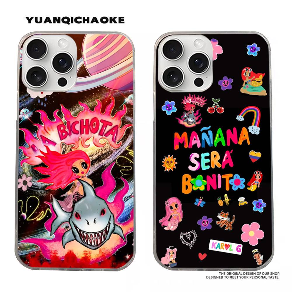 Karol G Manana Sera Bonito Phone Case For iPhone 11 12 13 14 15 16 17 Plus Pro Max Satin Glossy Colorful