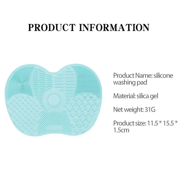 Nettoyeur de brosse en Silicone, brosse de lavage de maquillage cosmétique, tapis de nettoyage de Gel, fond de teint, planche à récurer
