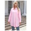 Women's Autumn Long Solid Colour Casual Temperament Long Sleeve Shirt Women