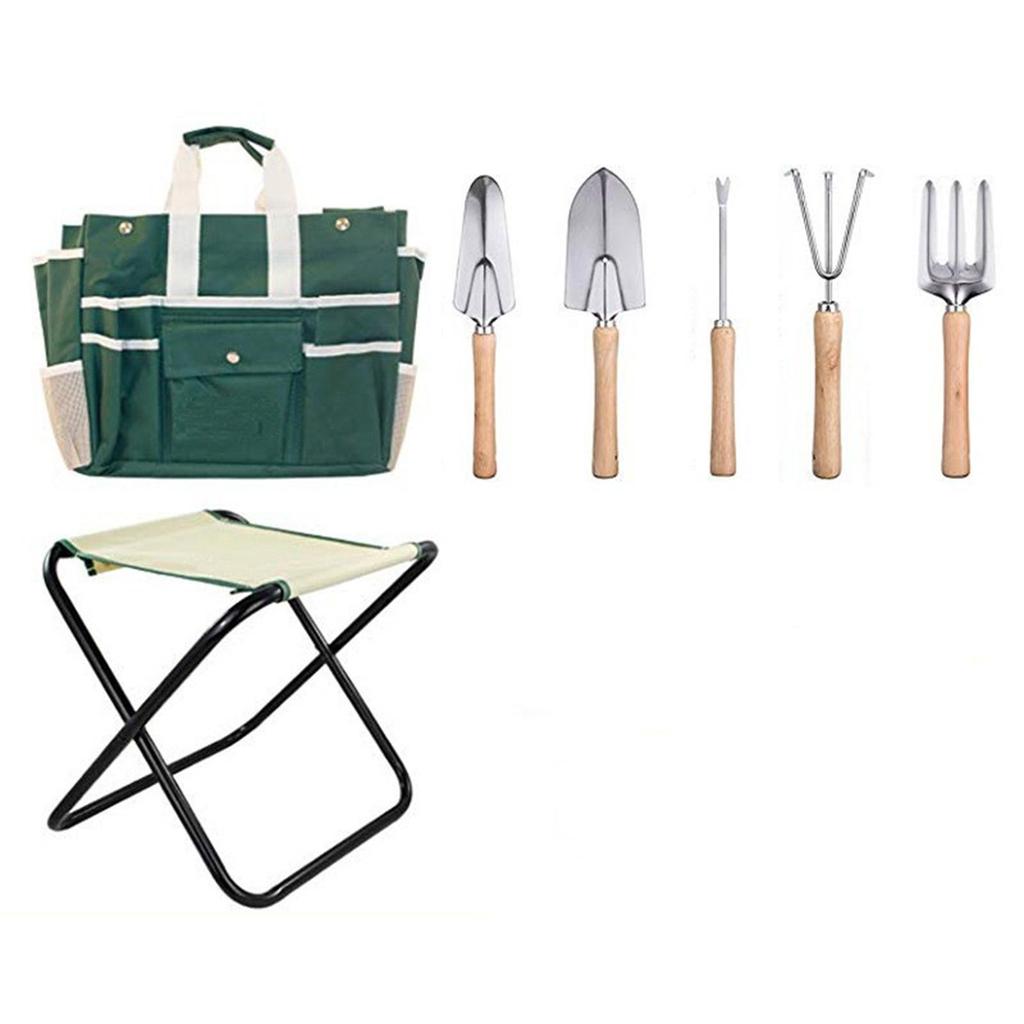 Garden Tools with Tool Bag, Hand Nonslip Handle, Practical, Portable, Planting