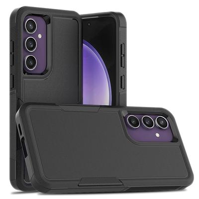 New TPU/PC Case for Samsung Galaxy S24 FE S25 Plus Ultra Edge S24+ Shockproof Phone Cover Armor Shell Dual Layer Protection Funda Capa