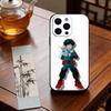 Anime M-My Hero Academia D-Deku  Phone Case For iPhone 17,16,15,14,13,12,11 Plus,Pro Max,XS,Soft Silicone Black Cover