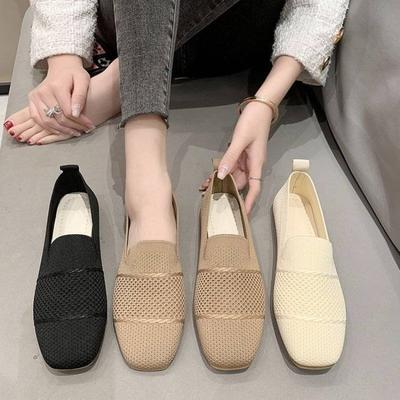Women's Shoes Summer Breathable Fly-woven Casual Shoes Outdoor Daily Flat Net Shoes Women's Commuting Hot