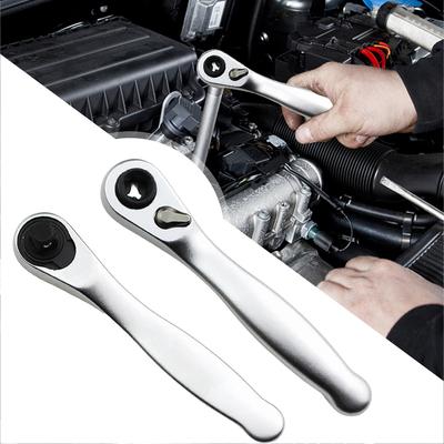 2 In 1 1/4inch Dual Head Screwdriver 72 Teeth Quick Spanner Tool Socket Screwdriver Bit Driver Ratchet Wrench Hand Repair Tools